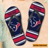 NFL Houston Texans Custom Name Gift For Fans Flip Flops