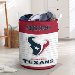 NFL Houston Texans Custom Name Gift For Fans Laundry Basket