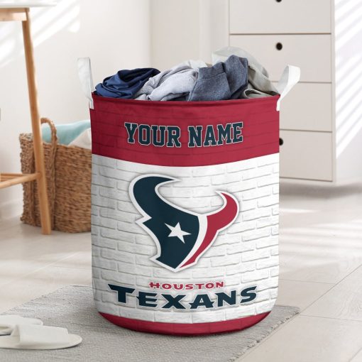 NFL Houston Texans Custom Name Gift For Fans Laundry Basket