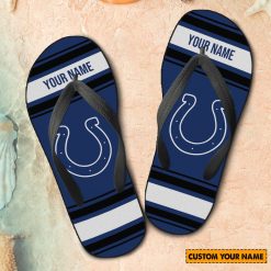 NFL Indianapolis Colts Custom Name Gift For Fans Flip Flops