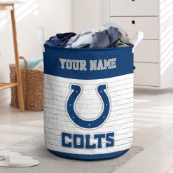 NFL Indianapolis Colts Custom Name Gift For Fans Laundry Basket