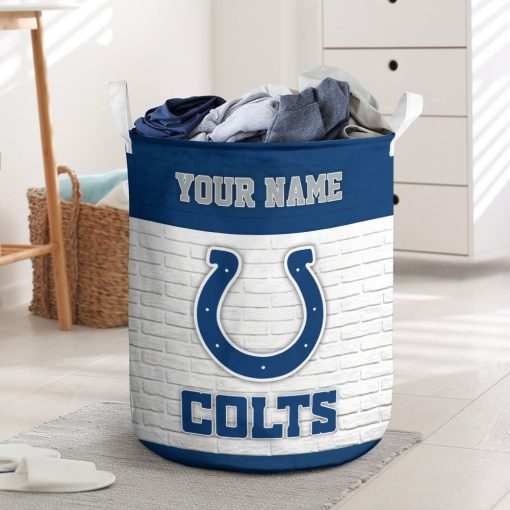 NFL Indianapolis Colts Custom Name Gift For Fans Laundry Basket