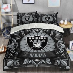 NFL Las Vegas Raiders Custom Name Limited Edition Bedding Set