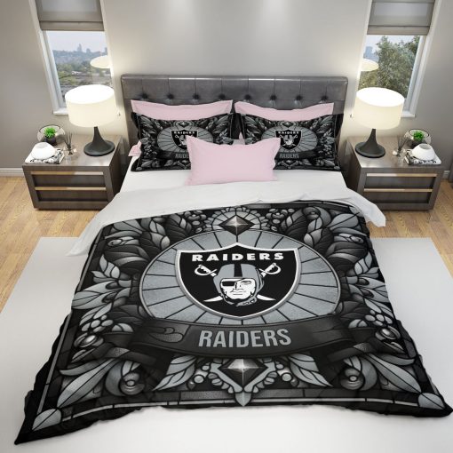 NFL Las Vegas Raiders Custom Name Limited Edition Bedding Set
