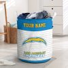 NFL Los Angeles Chargers Custom Name Gift For Fans Laundry Basket