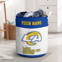NFL Los Angeles Rams Custom Name Gift For Fans Laundry Basket