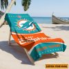 NFL Miami Dolphins Custom Name Gift For Fans Beach Towel
