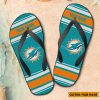 NFL Miami Dolphins Custom Name Gift For Fans Flip Flops