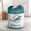 NFL Miami Dolphins Custom Name Gift For Fans Laundry Basket