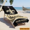 NFL New Orleans Saints Custom Name Gift For Fans Beach Towel