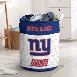 NFL New York Giants Custom Name Gift For Fans Laundry Basket