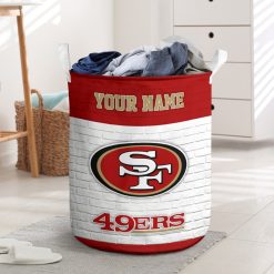 NFL San Francisco 49ers Custom Name Gift For Fans Laundry Basket