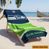 NFL Seattle Seahawks Custom Name Gift For Fans Beach Towel