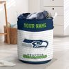 NFL Seattle Seahawks Custom Name Gift For Fans Laundry Basket