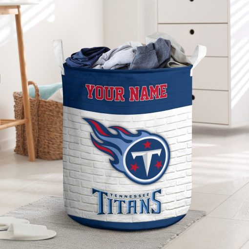 NFL Tennessee Titans Custom Name Gift For Fans Laundry Basket