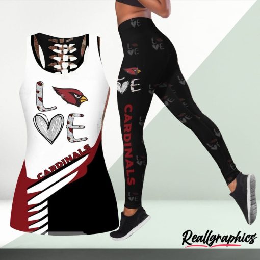 NFL Arizona Cardinals Fan Edition Hollow Tank Top and Leggings