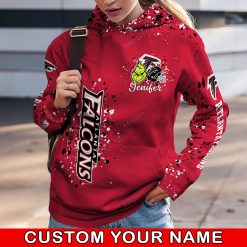 NFL Atlanta Falcons Custom Name Christmas Edition Hoodie Leggings Set