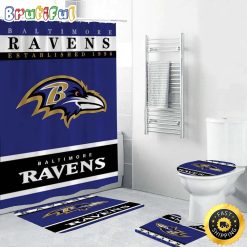 NFL Baltimore Ravens Special Edition Shower Curtain and Rugs
