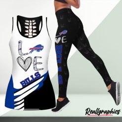 NFL Buffalo Bills Fan Edition Hollow Tank Top and Leggings