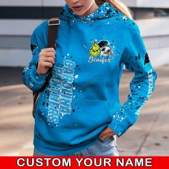 NFL Carolina Panthers Custom Name Christmas Edition Hoodie Leggings Set