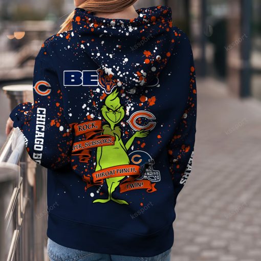 NFL Chicago Bears Custom Name Christmas Edition Hoodie Leggings Set