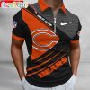 NFL Chicago Bears Custom Name Fan Edition Zipper Polo Shirt