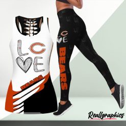 NFL Chicago Bears Fan Edition Hollow Tank Top and Leggings