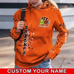 NFL Cincinnati Bengals Custom Name Christmas Edition Hoodie Leggings Set