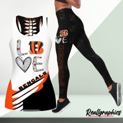 NFL Cincinnati Bengals Fan Edition Hollow Tank Top and Leggings