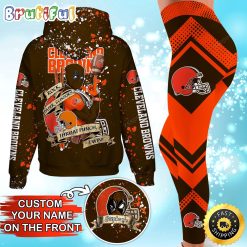 NFL Cleveland Browns Custom Name Special Edition Hoodie Leggings Set