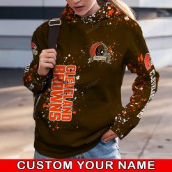 NFL Cleveland Browns Custom Name Special Edition Hoodie Leggings Set