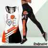 NFL Cleveland Browns Fan Edition Hollow Tank Top and Leggings