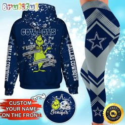 NFL Dallas Cowboys Custom Name Christmas Edition Hoodie Leggings Set