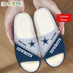 NFL Dallas Cowboys Custom Name Special Edition Comfort Slippers
