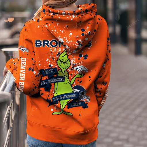 NFL Denver Broncos Custom Name Christmas Edition Hoodie Leggings Set