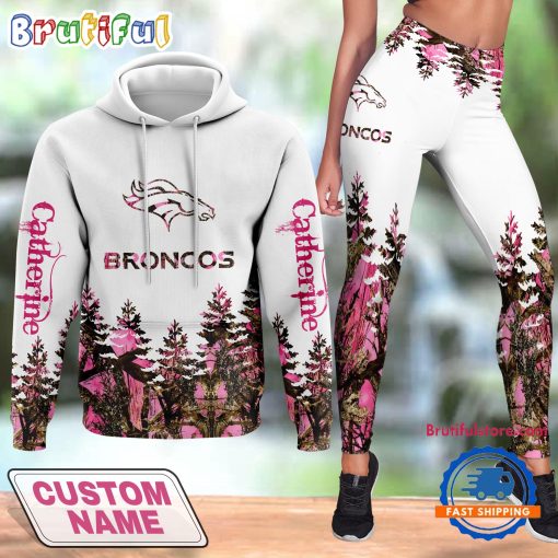 NFL Denver Broncos Custom Name Limited Edition Hoodie Leggings Set