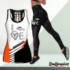 NFL Denver Broncos Fan Edition Hollow Tank Top and Leggings