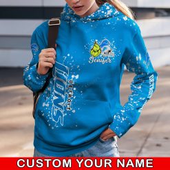 NFL Detroit Lions Custom Name Christmas Edition Hoodie Leggings Set