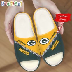 NFL Green Bay Packers Custom Name Special Edition Comfort Slippers