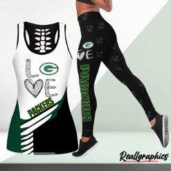 NFL Green Bay Packers Fan Edition Hollow Tank Top and Leggings