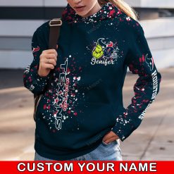 NFL Houston Texans Custom Name Christmas Edition Hoodie Leggings Set