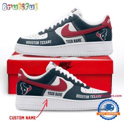 NFL Houston Texans Custom Name Limited Edition Air Force 1 Sneakers