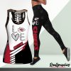 NFL Kansas City Chiefs Fan Edition Hollow Tank Top and Leggings