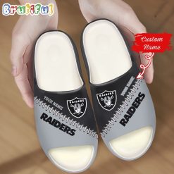 NFL Las Vegas Raiders Custom Name Special Edition Comfort Slippers