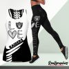 NFL Las Vegas Raiders Fan Edition Hollow Tank Top and Leggings