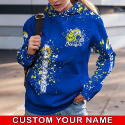 NFL Los Angeles Rams Custom Name Christmas Edition Hoodie Leggings Set