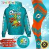 NFL Miami Dolphins Custom Name Christmas Edition Hoodie Leggings Set