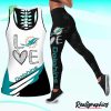 NFL Miami Dolphins Fan Edition Hollow Tank Top and Leggings