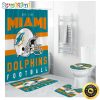 NFL Miami Dolphins Limited Edition Shower Curtain and Rugs