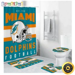 NFL Miami Dolphins Limited Edition Shower Curtain and Rugs